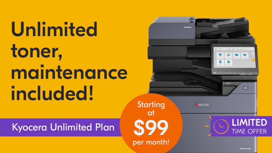 Kyocera Unlimited Plan - Unlimited Printing for a Fixed Cost